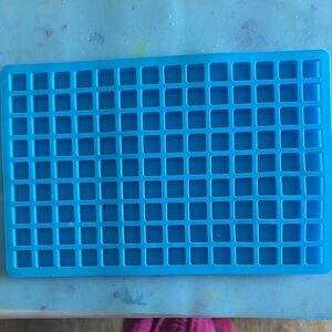 Blue Silicone Ice Cube Tray
